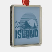 Dookie Island - Blue Metalen Ornament (Rechts)