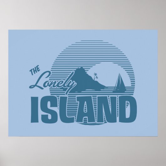 Dookie Island - Blue Poster (Voorkant)