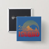 Dookie Island - Color Vierkante Button 5,1 Cm (Voorkant /achterkant)