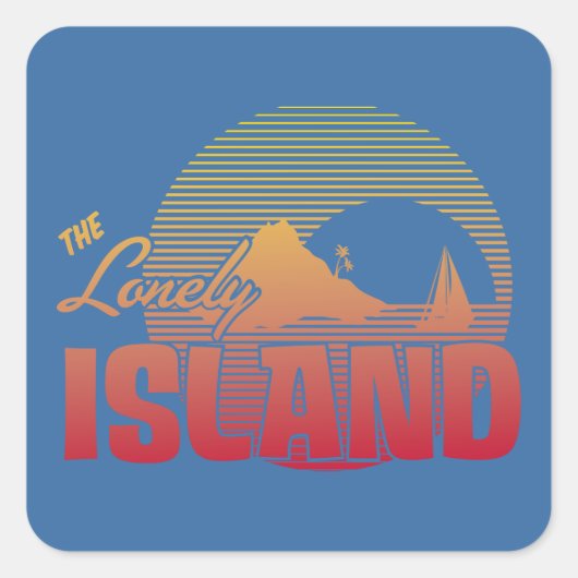 Dookie Island - Color Vierkante Sticker (Voorkant)