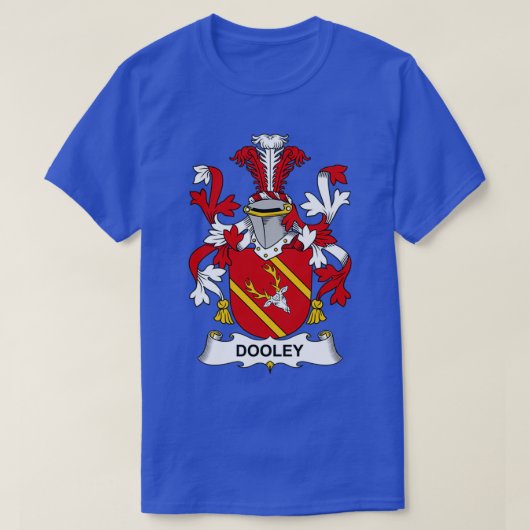 Dooley Coat of Arms Family Crest T-shirt (Design voorkant)