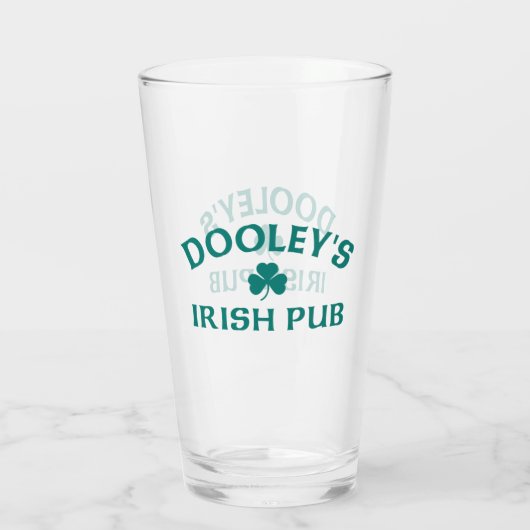 Dooley's Irish Pub Glas (Achterkant)