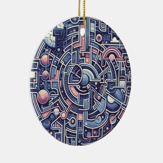 doolhof keramisch ornament (Rechts)