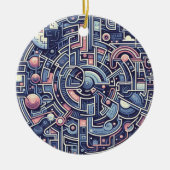 doolhof keramisch ornament (Voorkant)