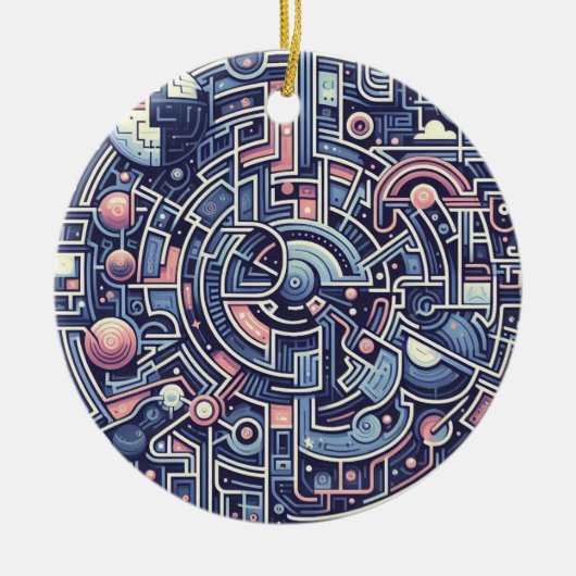 doolhof keramisch ornament (Voorkant)