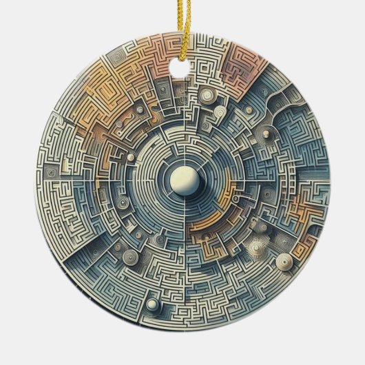 doolhof keramisch ornament (Voorkant)