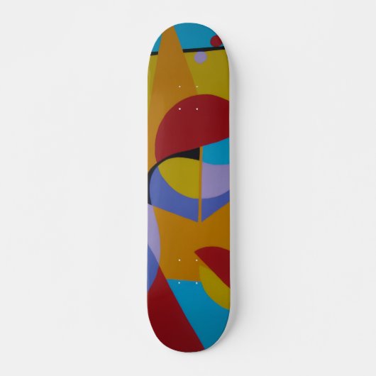 Doolhof op het asfalt skateboard (Voorkant)