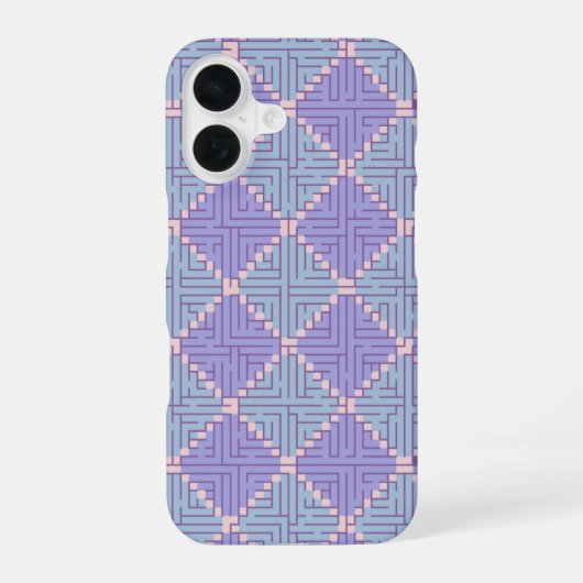 Doolhof Patchwork iPhone 16 Hoesje (Achterkant)
