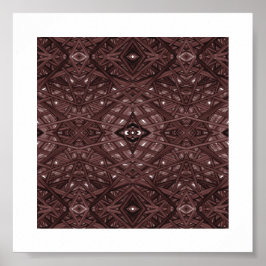Doolhof Rood Abstracte Alcohol Ink Kunst Poster