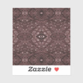 Doolhof Rood Abstracte Alcohol Inkt Kunst Sticker (Vel)