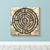 DOOLHOF V 12x12 Omwikkelde Canvas (1,9 cm diep) Afdruk (Insitu (Houten vloer))