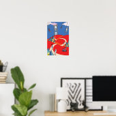 Doolhof van de Tijd, de Heuvel van het Zandlopergl Poster (Thuiskantoor)