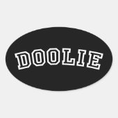 DOOLIE OVALE STICKER (Voorkant)