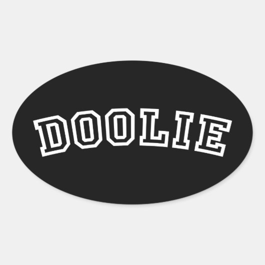 DOOLIE OVALE STICKER (Voorkant)