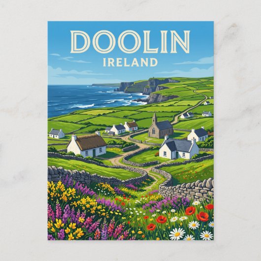 Doolin Ierland Briefkaart (Voorkant)