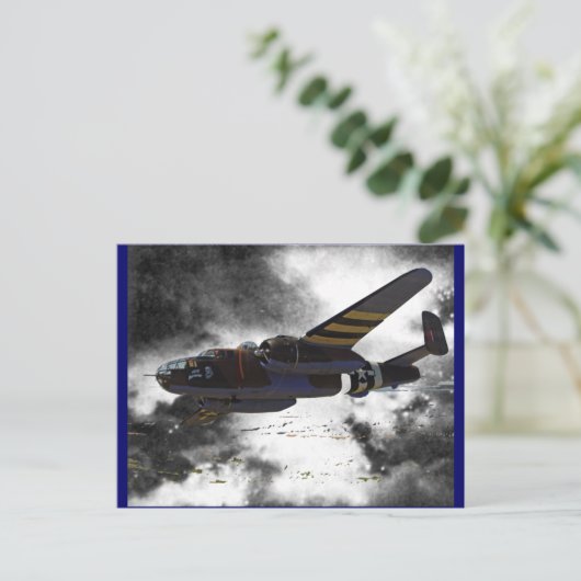 Doolittles Raiders B-25 Briefkaart (Staand voorkant)