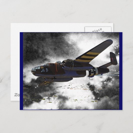 Doolittles Raiders B-25 Briefkaart (Voorkant / Achterkant)