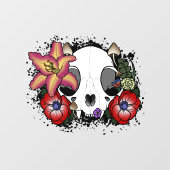 Doom and Bloom Kattenschedel Raamsticker (Vel)