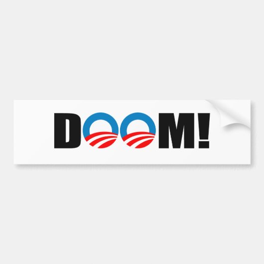 DOOM! BUMPERSTICKER (Voorkant)