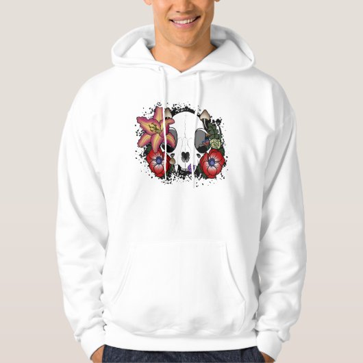 Doom- en Bloomkat-schedel Hoodie (Voorkant)