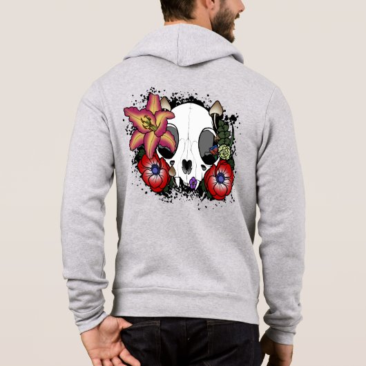 Doom- en Bloomkat-schedel Hoodie (Achterkant)