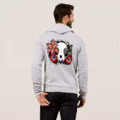 Doom- en Bloomkat-schedel Hoodie (Achterkant volledig)