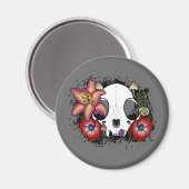 Doom- en Bloomkat-schedel Magneet (Voorkant / Achterkant)