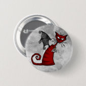 doom kat ronde button 5,7 cm (Voorkant /achterkant)