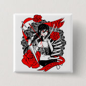 DOOM! Magazine "Rozen" Square Button (Voorkant)