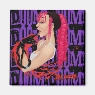 DOOM! Magazine "Z" Paars Magnet