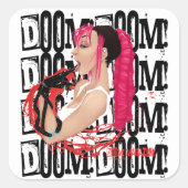 DOOM! Magazine "Z" Zwarte Sticker (Voorkant)