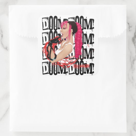 DOOM! Magazine "Z" Zwarte Sticker (Tas)