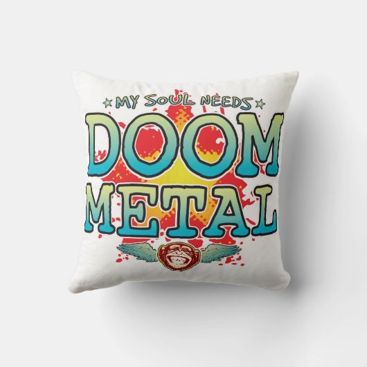 Doom Metal Soul Cushion Kussen (Achterkant)