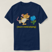 Doom Metal Spelen Schattige Dancing Mouse Ontwerp T-shirt (Design voorkant)