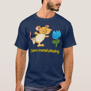 Doom Metal Spelen Schattige Dancing Mouse Ontwerp T-shirt