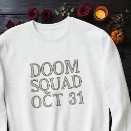 Doom Squad Oct 31 Eenvoudig Halloween Sweatshirt
