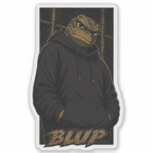 Doom The Bullfrog Streetwear Grafische Sweater Sticker