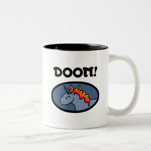 Doom Unicorn Tweekleurige Koffiemok
