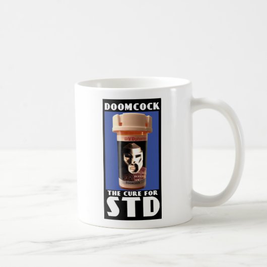 Doomcock Cures STD Coffee Mok (Rechts)