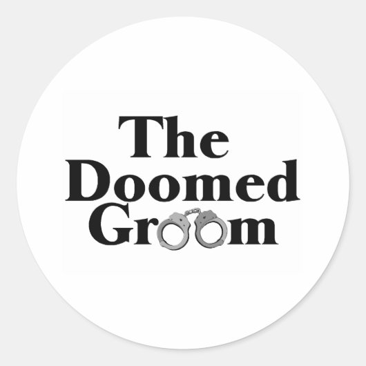 Doomed Groom Ronde Sticker (Voorkant)