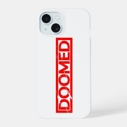 Doomed Stamp iPhone 15 Case (Achterkant)