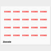 Doomed Stamp Ronde Sticker (Vel)