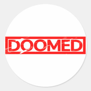 Doomed Stamp Ronde Sticker