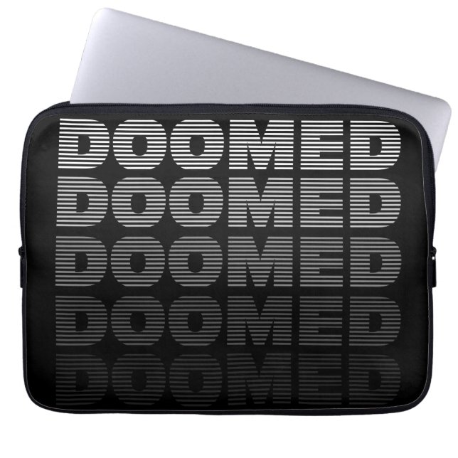 Doomed Throw Laptop Sleeve (Voorkant)