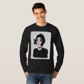 Doomer girl E girl Feels Wojak Meme T-shirt (Voorkant volledig)
