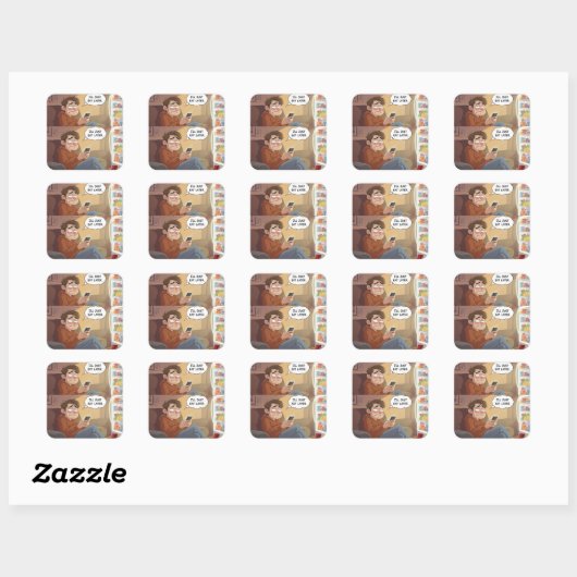 Doomscrollen & Snacks – Herkenbare Sticker (Vel)