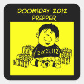 Doomsday 2012 Prepper Sticker (Voorkant)