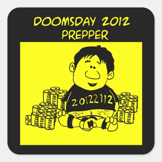 Doomsday 2012 Prepper Sticker (Voorkant)