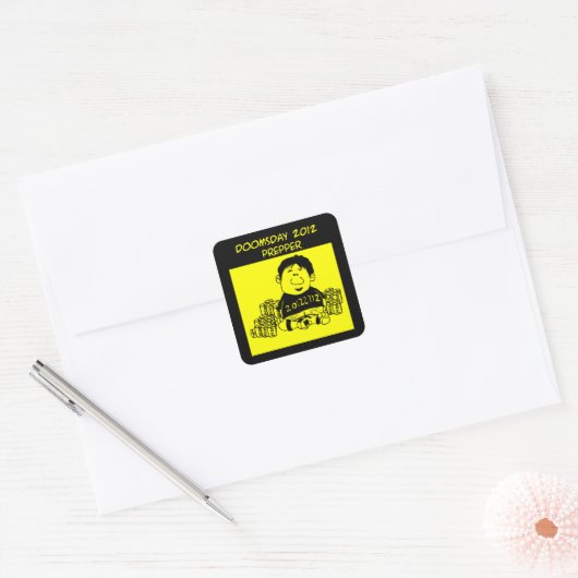 Doomsday 2012 Prepper Sticker (Envelop)