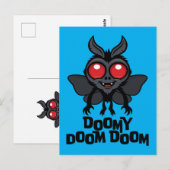 Doomy Doom Doom Schattige Mothman Cryptid Briefkaart (Voorkant / Achterkant)